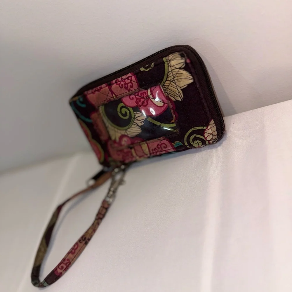 Vera Bradley Y2K Vintage Wristlet Brown Florate Wristlet